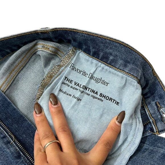 Favorite Daughter Valentina Shortie Petite Super High Rise Cigarette Jeans 29 - Picture 7 of 14